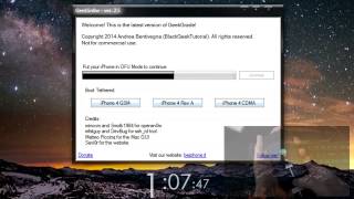iOS 71 Jailbreak Guide  GeekSn0w for iPhone 4 [upl. by Anoif]