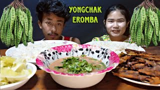 Yonchak ErombaManipuri dish 🤤🤤mukbang [upl. by Roosnam115]