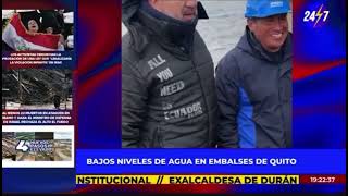 Los embalses que abastecen de agua a Quito han bajado a niveles críticos operativos fyp reels [upl. by Arzed]