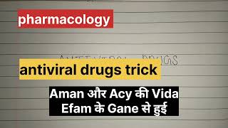 Trick Antiviral Drugs  Pharmacology Bsc nursing 2nd year antiviral antiviraldrugstrick drug [upl. by Oner]