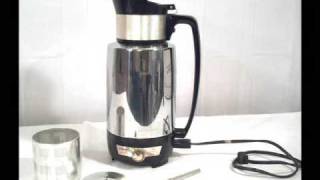 VINTAGE CORY JUBILEE 18 CUP PERCOLATOR COFFEE POT [upl. by Htebsil]