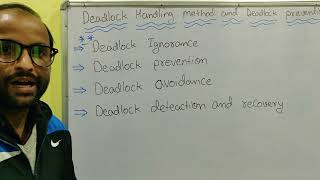 What are Deadlock handling methods and deadlock prevention  Hindi  Operating System Tutorial 30 [upl. by Einahteb]