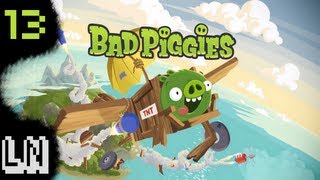 Lets Play Bad Piggies 13  Grapple Pig Ninja Hooks [upl. by Ellynn117]