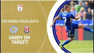 VARDY ON TARGET  Leicester City v Stoke City extended highlights [upl. by Oaht984]