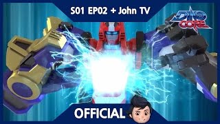 Official Eng Sub DinoCore amp John TV  Were Dino Warriors  3D  Season 1 Episode 2 [upl. by Standish]