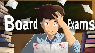 Life of a Class 10th Student  Ft Board Exams  Animated Video [upl. by Ised517]