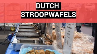 Stroopwafels in Amsterdam Netherlands  Dutch Street Food [upl. by Accebor646]