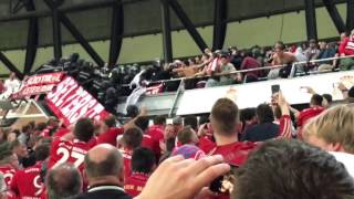 Excessive police violence during the halftime break of the game Real Madrid vs Bayern Munich [upl. by Emelina]