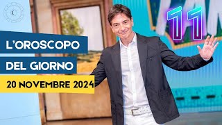 LOROSCOPO DI OGGI DI PAOLO FOX LE PREVISIONI DEL 20 NOVEMBRE 2024 PER OGNI SEGNO [upl. by Cl]