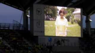 ジェフ千葉13 vs東京Vフクアリ 本田翼さん応援メッセージ 29Jun2013 [upl. by Eiahpets779]