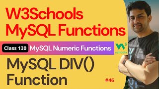 SQL Functions  MySQL Numeric Functions  MySQL DIV Function 46  130 W3Schools SQL Functions [upl. by Sawyere920]