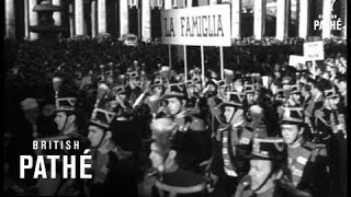 Pope Addresses Catholics In St Peters Square 1952 [upl. by Im]