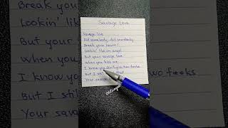 SAVAGE LOVE  Jason Derulo and Jawsh 685 lyrics pop english songlyrics fyp love handwriting [upl. by Dibru]