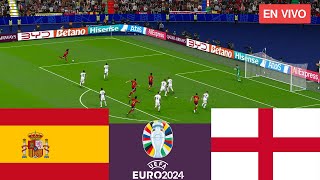 España vs Inglaterra EN VIVO Finales Eurocopa 2024 Partido completo  Videojuegos de simulación [upl. by Tarsus29]