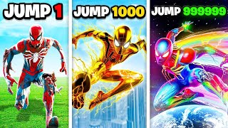 SPIDERMAN Upgrades With EVERY JUMP In GTA 5 [upl. by Incrocci]