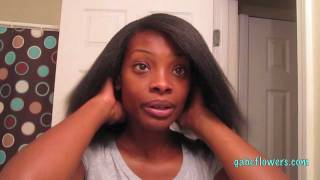 Straightening Natural Hair  Comb Chase Method [upl. by Beverley]