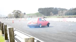 Starlet Drifting  4age at 9000rpm [upl. by Dlared]