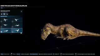 Jurassic World Evolution  Paleo Stylished Metriacanthosaurus Species Viewer [upl. by Luby]