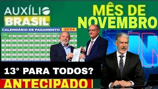 CALENDÁRIO DO AUXÍLIO BRASIL em NOVEMBRO VAI SER ANTECIPADO NOVO ADICIONAL VALOR MAIOR NA CONTA [upl. by Giuditta]