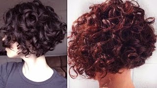 CORTES DE PELO RIZADO 💛 CORTES DE PELO RIZADO PARA MUJER [upl. by Lawler]