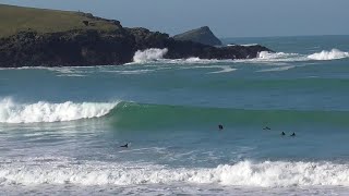 Surfing Crantock funbreak Cornwall 01 03 2021 [upl. by Aknaib]