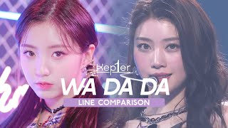 Kep1er — WA DA DA  Line Comparison without Mashiro amp Yeseo [upl. by Nuahsyar]