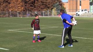 Goalkeeping Drills for the Beginner 02 [upl. by Ahtrim]