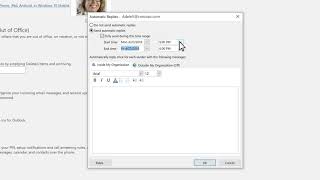 How to set up autoreply in Microsoft Outlook [upl. by Xer62]