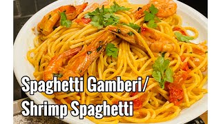 How to cook SPAGHETTI con GamberiSpaghetti Garnelen Spaghetti ShrimpPinay in GermanyServus Elvie [upl. by Bevin632]