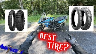 The best 6040 dual sport tire BMW F800GS Vlog [upl. by Anaerda]