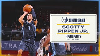 Scotty Pippen Jr Highlights vs Miami Heat [upl. by Rysler493]