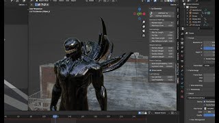 HOW to MAKE VENOM TENDRILS COMING OUT OF YOUR BODY  BLENDER Tutorial [upl. by Nocaj]