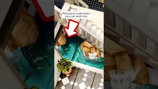 I asked google and I am trying this in sims 4 fish pond understairs sims4shorts thesims4 [upl. by Niamert]