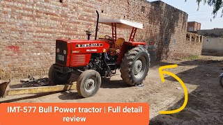 IMT577 Bull Power tractor  Full detail review [upl. by Arfihs950]