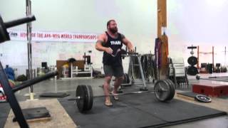 2016wk16  225x52 Reverse Grip Bench  500 front squats without hands [upl. by Aratihc]