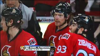 Daniel Alfredsson Shorthanded Goal Pittsburgh Penguins vs Ottawa Senators Playoffs May 19 2013 NHL [upl. by Norrahc185]