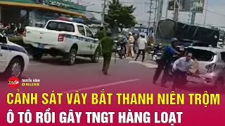 Khoảnh khắc truy đuổi tên cướp ôtô tông nhiều người ở Cần Thơ  Tin tức 24h mới nhất 269 [upl. by Laamaj309]