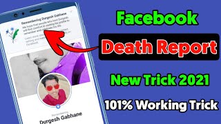 Facebook Death Report 2021  How To Do Death Report on Facebook Account [upl. by Salomo]