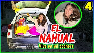 DÍA 4 🐺 un NAHUAL vivía en mi COCHERA😱 ¡Durmiendo en su REFUGIO  Viviendo en el PATIO 🌳 [upl. by Atul]