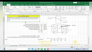 Heat transfer coefficient U value manual calculation overall heat transfer coefficient [upl. by Susie763]