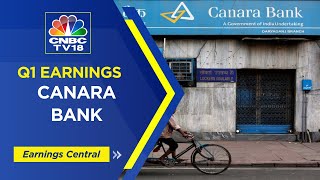 LIVE Canara Bank Q1 Results Net profit rises 748 to Rs 3535 crore  CNBC TV18 LIVE [upl. by Haidej]