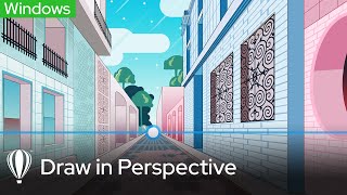 Draw in Perspective  CorelDRAW for Windows [upl. by Nivat]