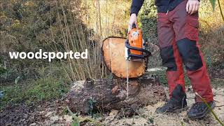 Stihl MS261 2018 stock vs ported [upl. by Nyliahs]