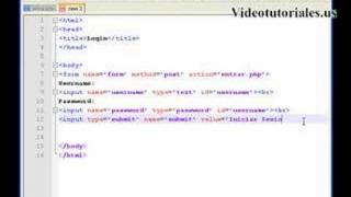 Sistema de logueo con PHP  MySQL [upl. by Grishilda393]