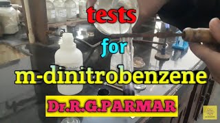 Tests for mdinitrobenzene  Organic Qualitative Analysis [upl. by Yves]