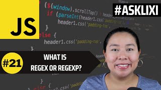 Chapter 21 Javascript Tutorial  What is RegExp or RegEx [upl. by Lecram]