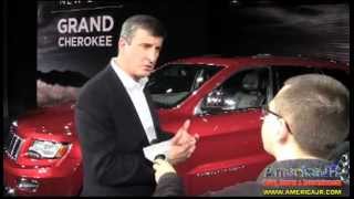 Exclusive interview with Jeeps Brad Pinter about the 2014 Grand Cherokee at NAIAS [upl. by Ivan410]