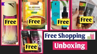 ₹1000 Worth Products FREE  Secret Cupon Code  Smytten Free Products Haul  freeproducts youtube [upl. by Ahsitram33]