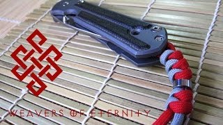 How to Tie a Chris Reeve Lanyard Snake knot with bead [upl. by Sorrows]