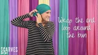 How to Tie a Head Scarf Knotty Twist [upl. by Einnim]